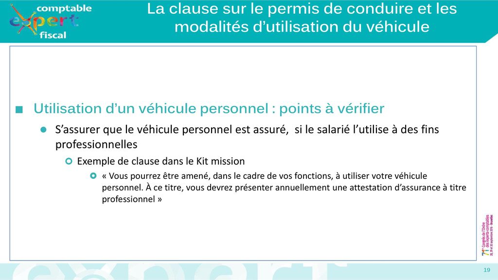 La clause sur le permis de conduire et les modalités d’utilisation du véhicule