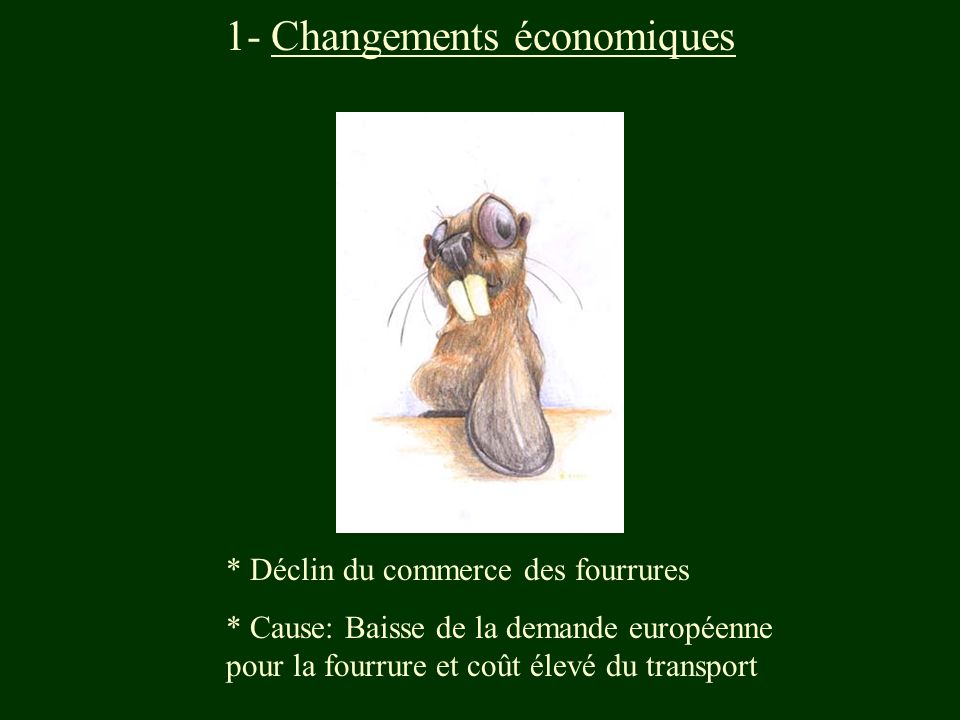 1- Changements économiques