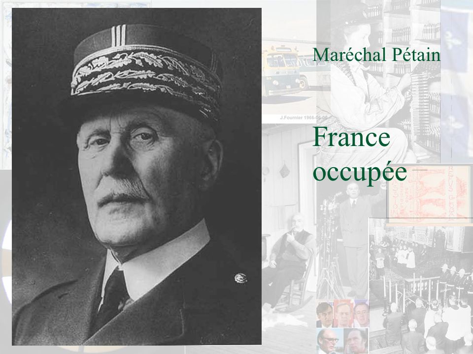 Maréchal Pétain France occupée