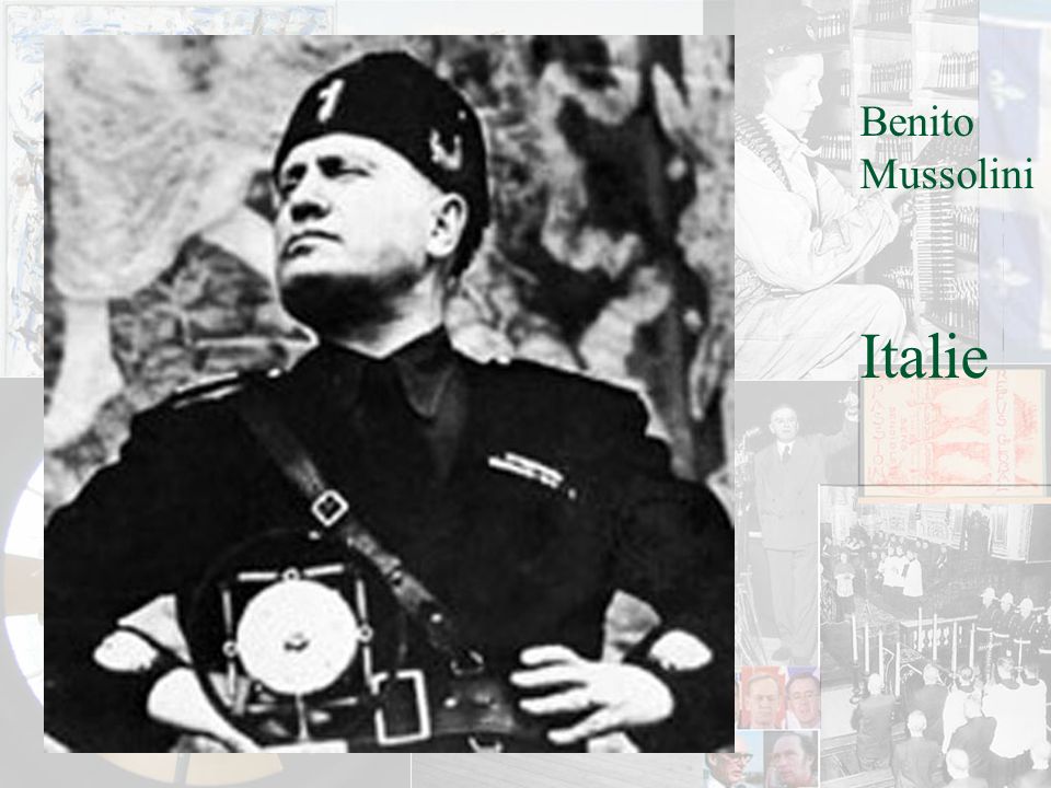 Benito Mussolini Italie