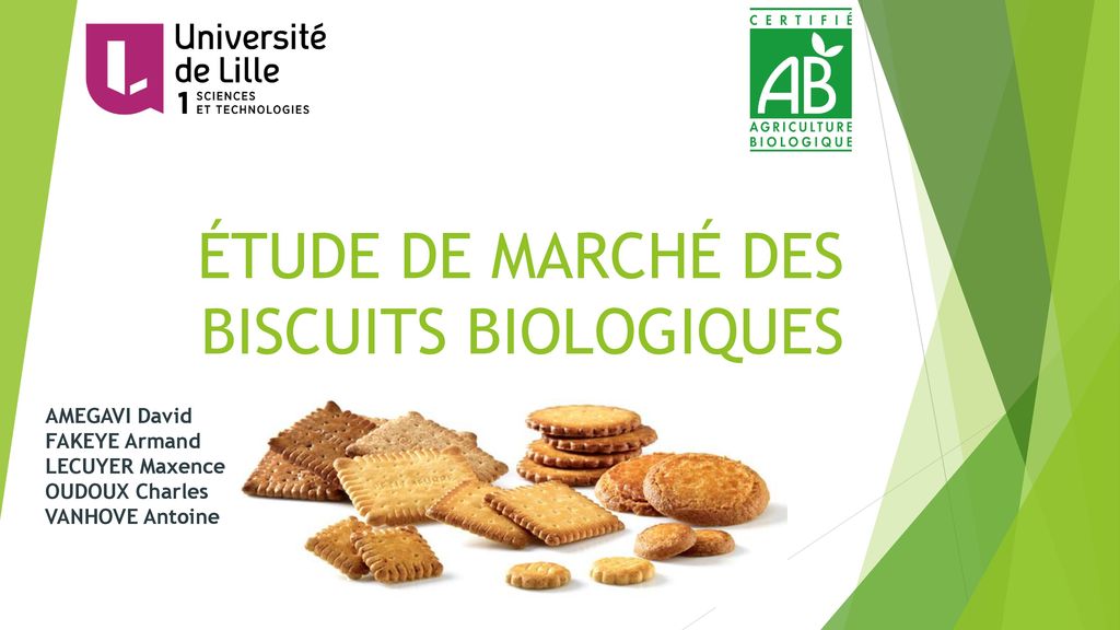 ÉTUDE DE MARCHÉ DES BISCUITS BIOLOGIQUES