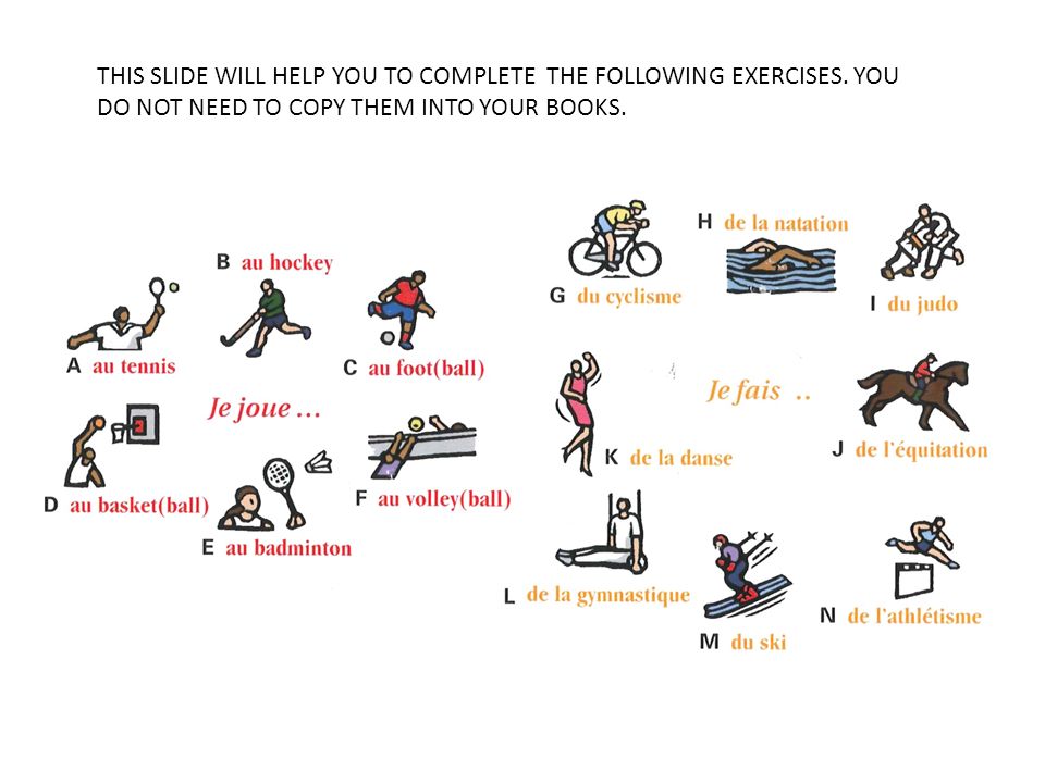 THIS SLIDE WILL HELP YOU TO COMPLETE THE FOLLOWING EXERCISES
