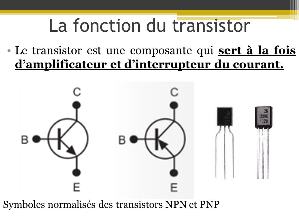 La fonction du transistor