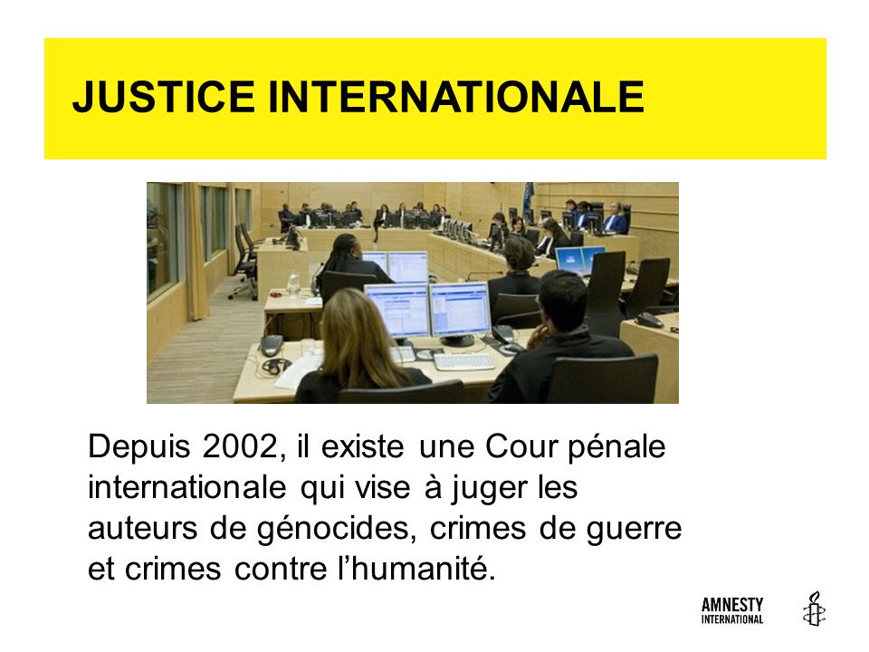 JUSTICE INTERNATIONALE
