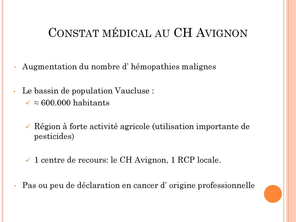 Constat médical au CH Avignon