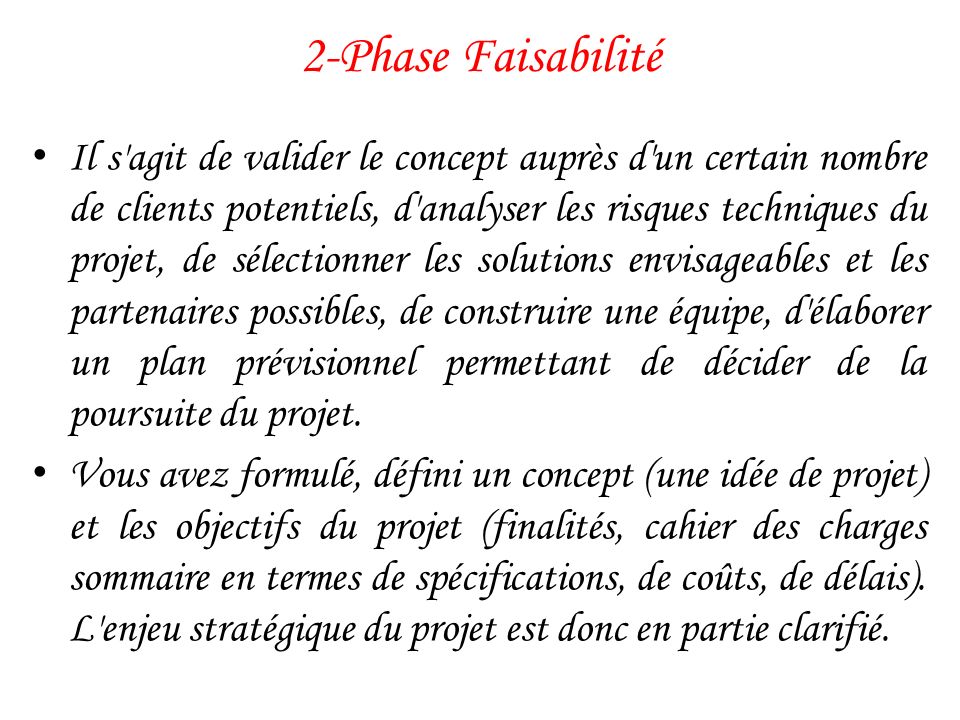 2-Phase Faisabilité