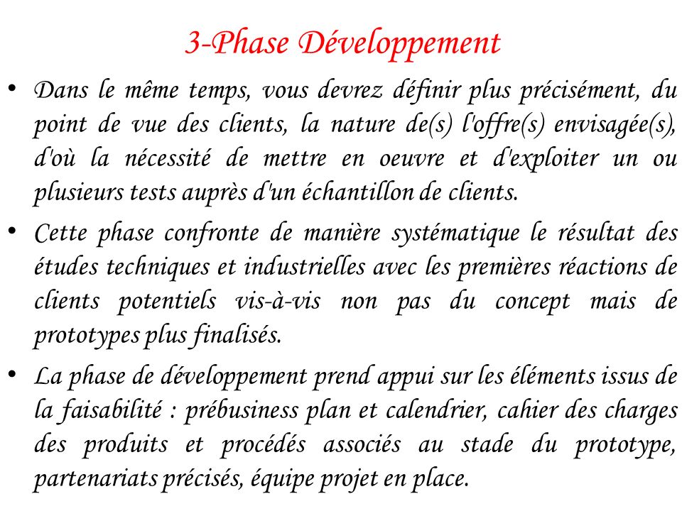 3-Phase Développement