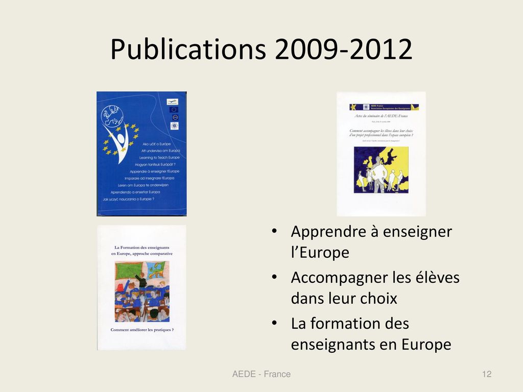 Publications Apprendre à enseigner l’Europe