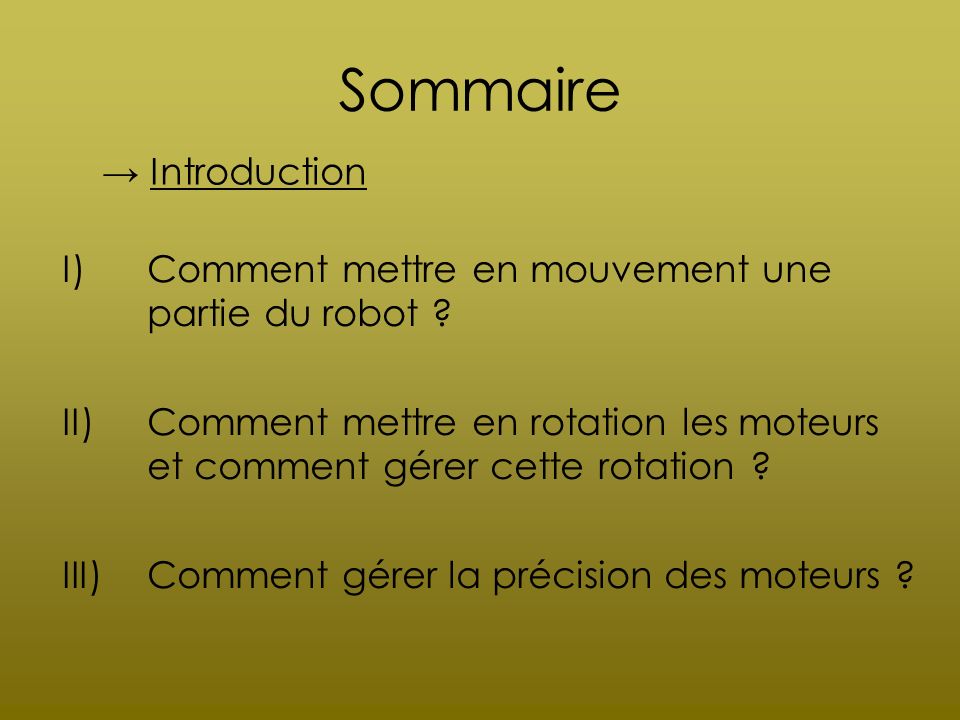 Sommaire → Introduction