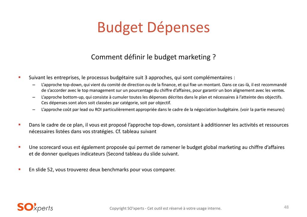 Comment définir le budget marketing