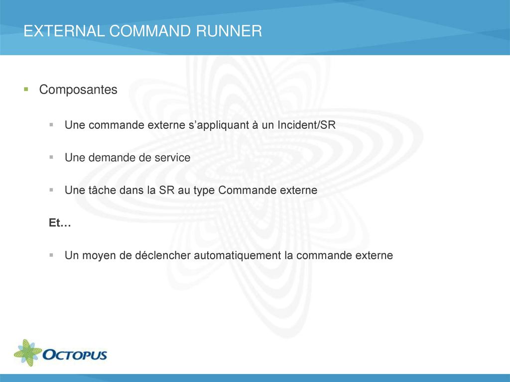 External Command runner