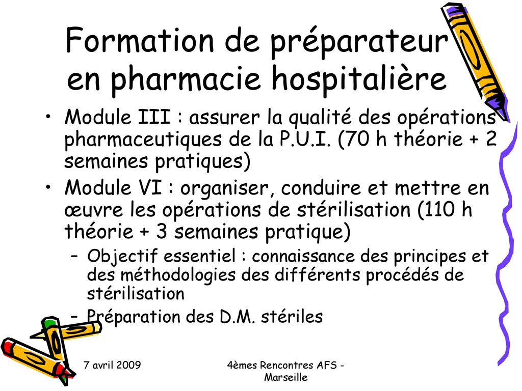 Formation de préparateur en pharmacie hospitalière