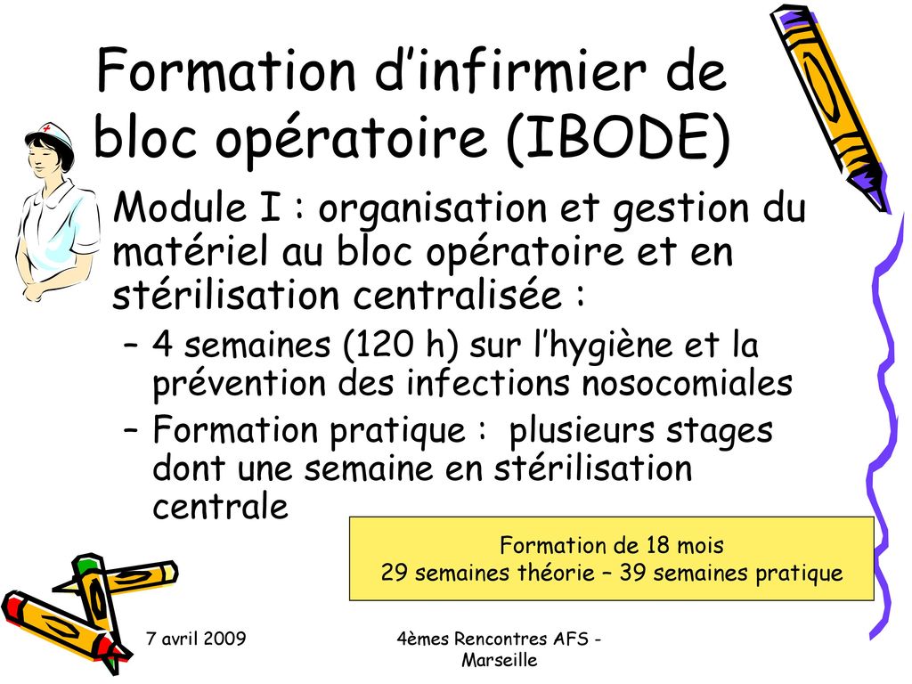 Formation d’infirmier de bloc opératoire (IBODE)