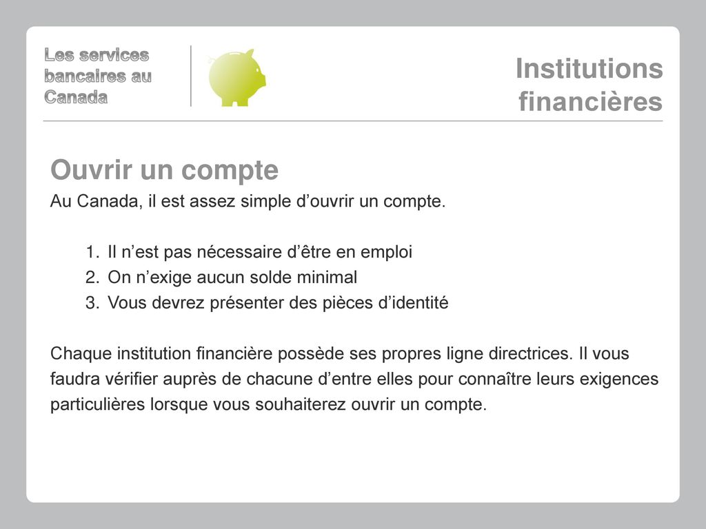 Institutions financières