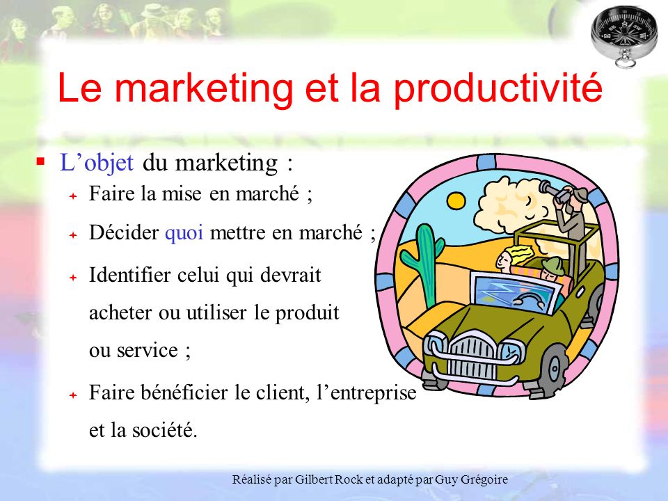 Le marketing et la productivité
