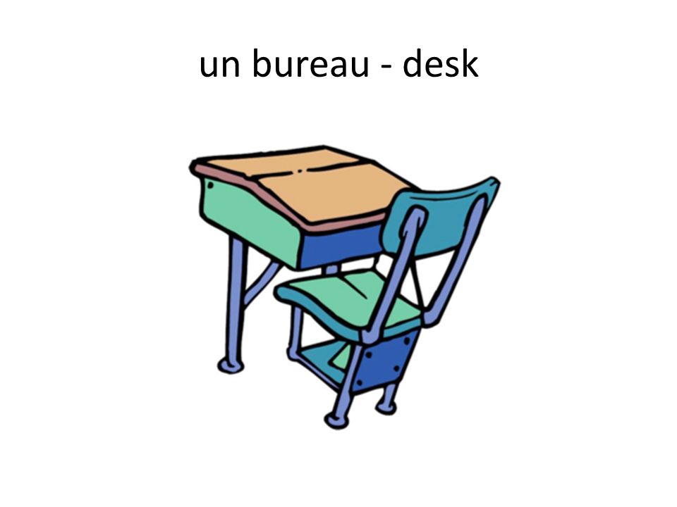 un bureau - desk