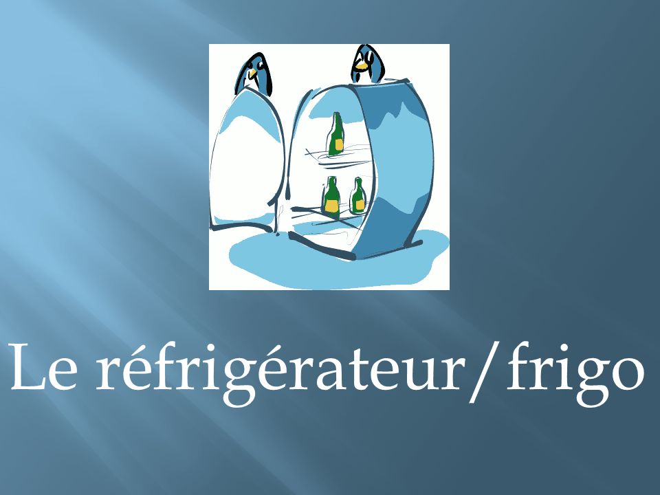 Le réfrigérateur/frigo
