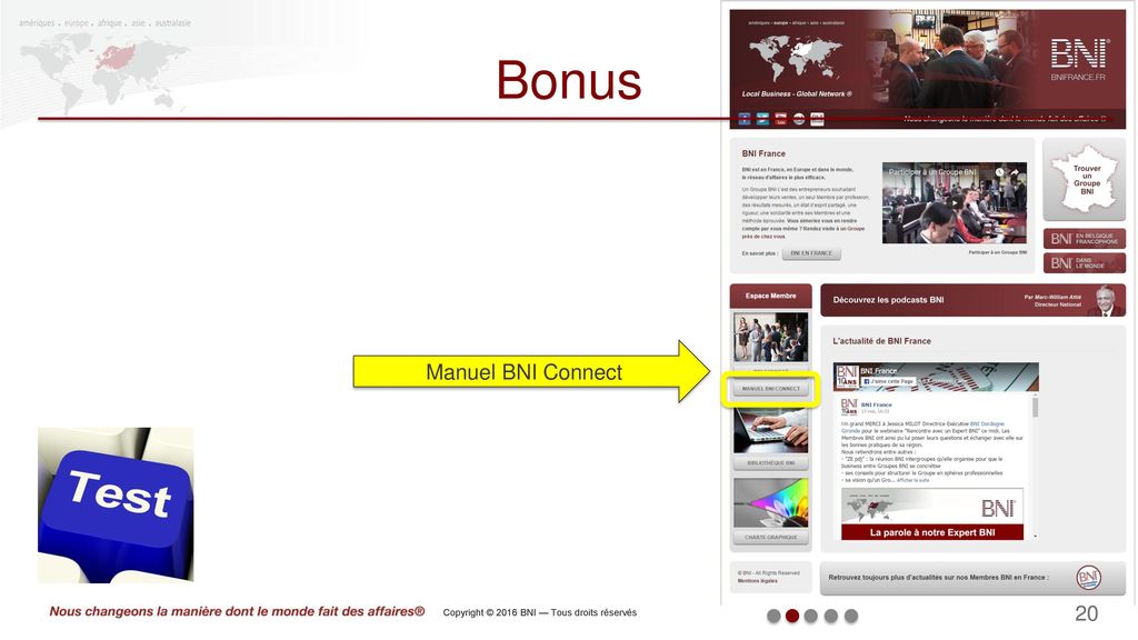 Bonus Manuel BNI Connect