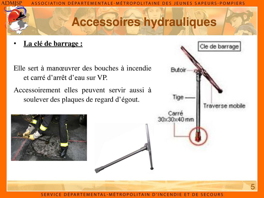 Les accessoires hydrauliques - Info Pompiers