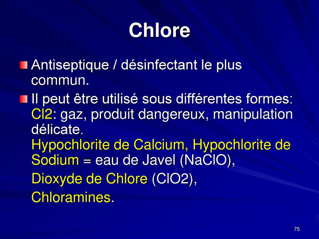 Dioxyde de Chlore. Le passe-partout du désinfectant.