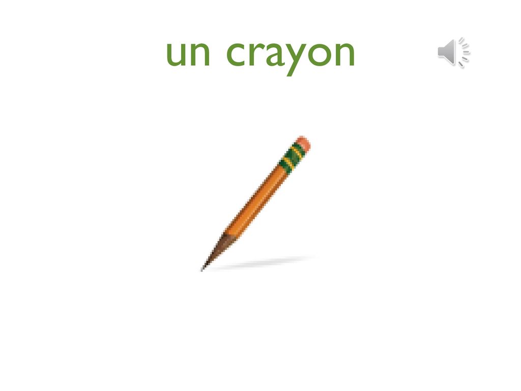 un crayon
