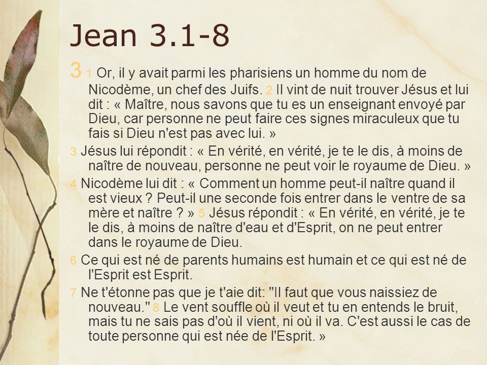 Jean 3.1-8