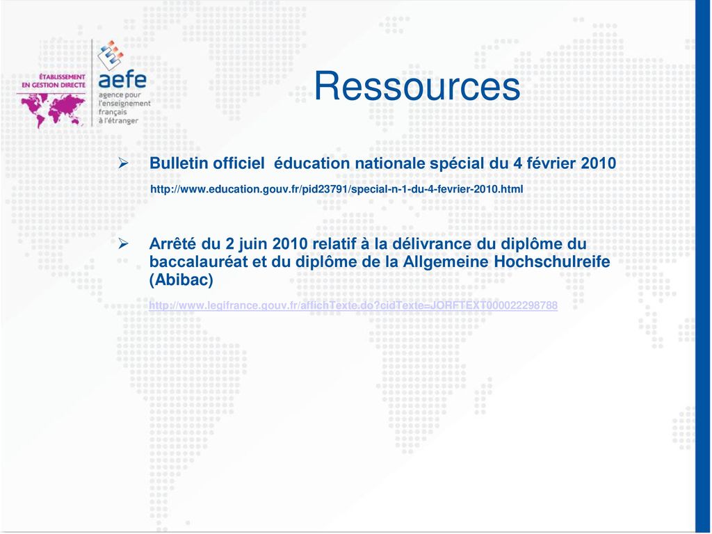 Ressources Bulletin officiel éducation nationale spécial du 4 février