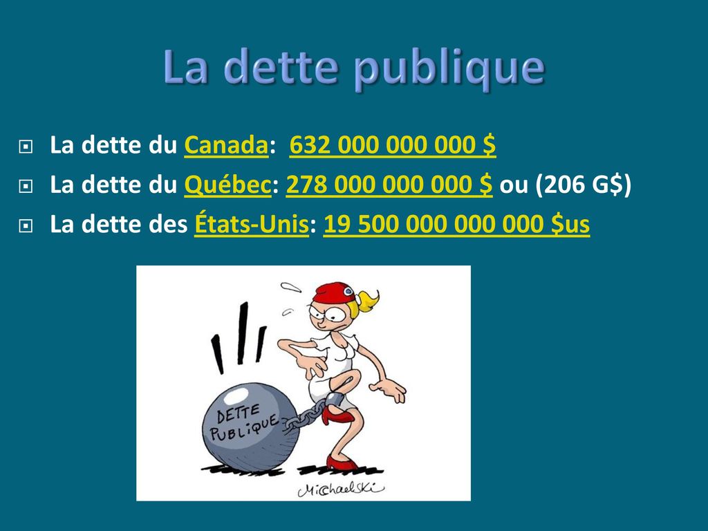 La dette publique La dette du Canada: $
