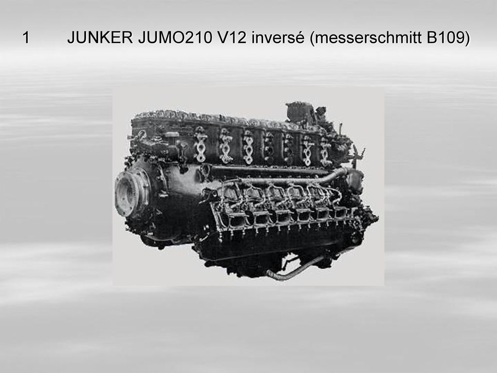 1 JUNKER JUMO210 V12 inversé (messerschmitt B109)