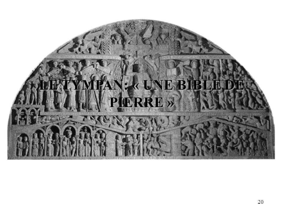 LE TYMPAN: « UNE BIBLE DE PIERRE »