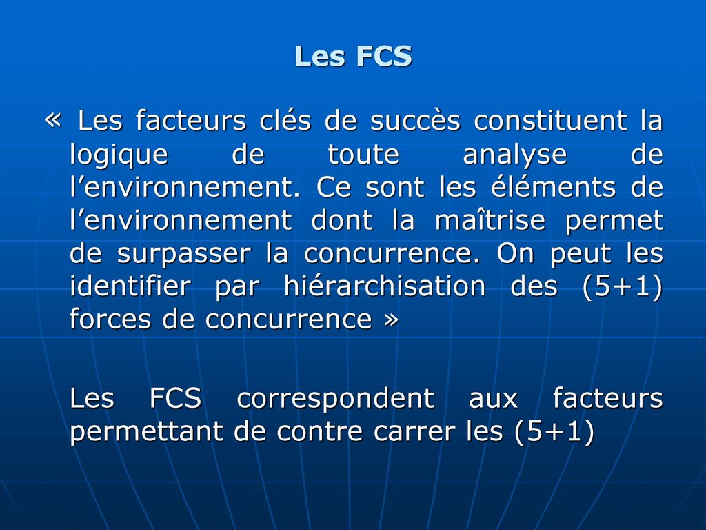 Les FCS