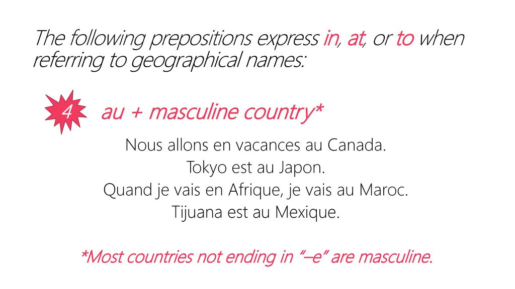au + masculine country*