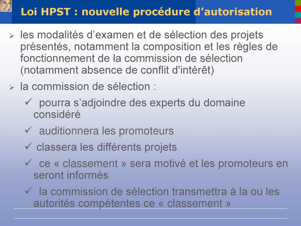 Loi HPST : nouvelle procédure d’autorisation