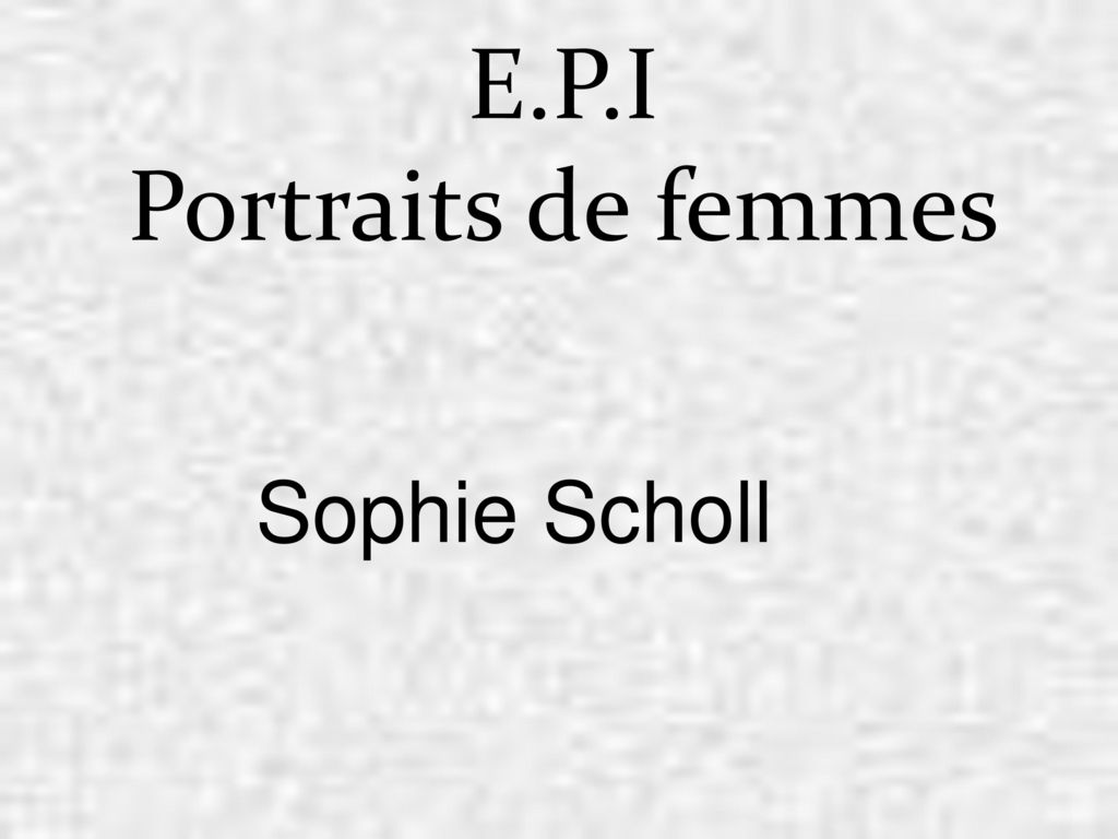 E.P.I Portraits de femmes