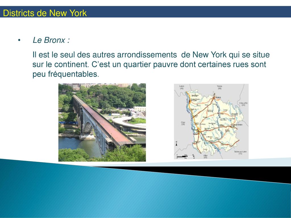 Districts de New York Le Bronx :