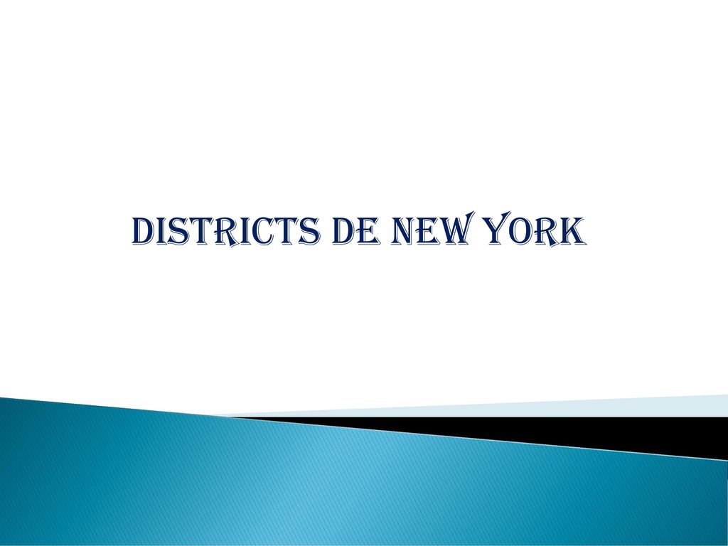 Districts de new york