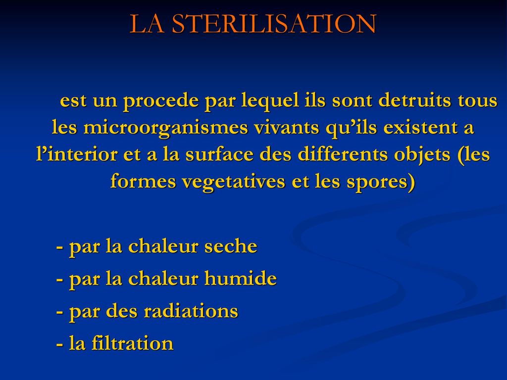 Stérilisation : définition et explications