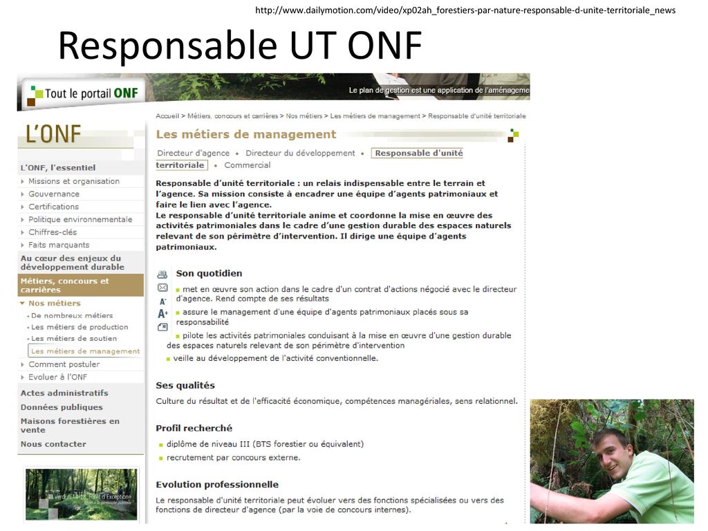 Responsable UT ONF Florian Roux M2 BFD 2014 Ex BTS GF