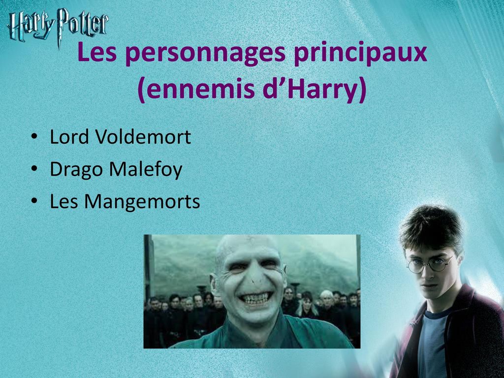 Les personnages principaux (ennemis d’Harry)