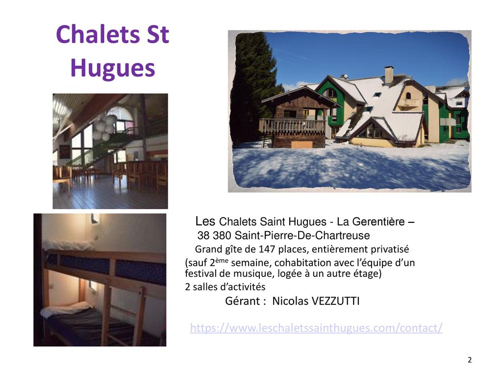 Chalets St Hugues Les Chalets Saint Hugues - La Gerentière –