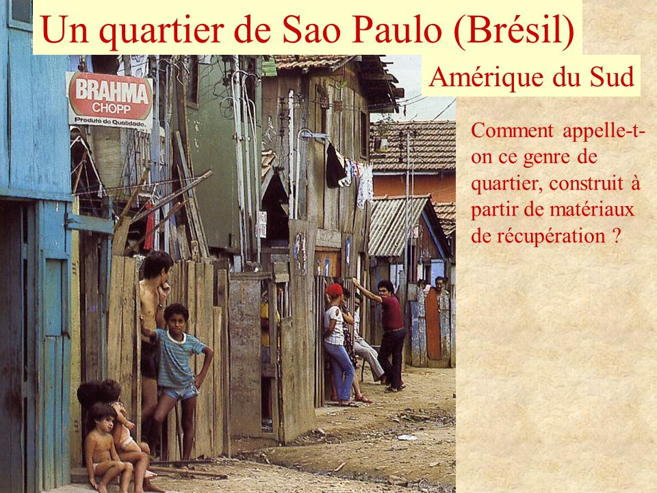 Un quartier de Sao Paulo (Brésil)
