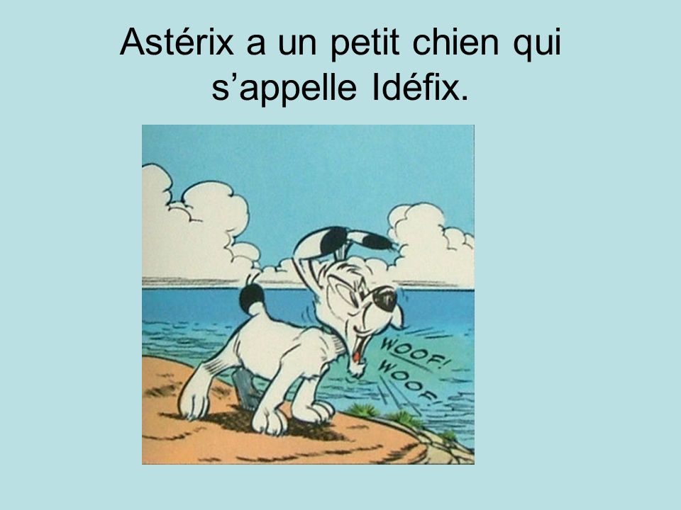 Astérix a un petit chien qui s’appelle Idéfix.