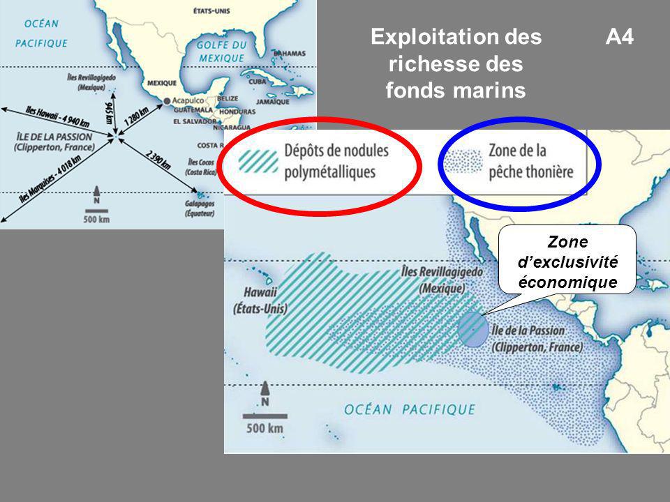 Exploitation des richesse des fonds marins