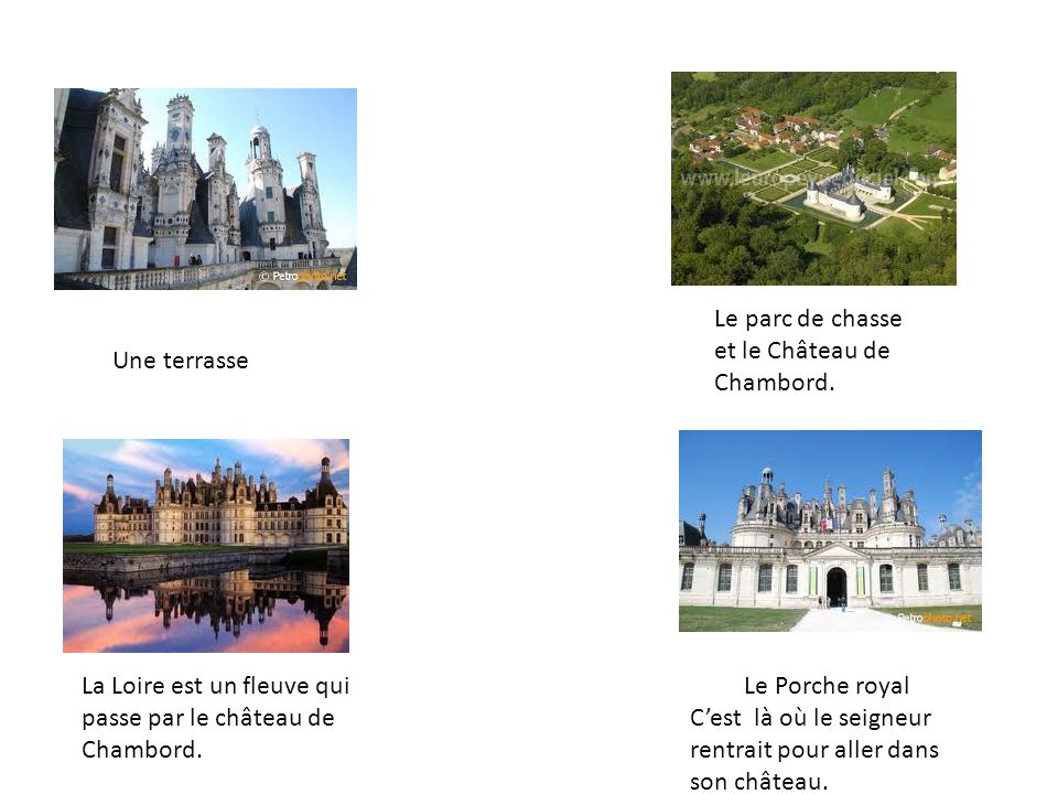 Le parc de chasse et le Château de Chambord.