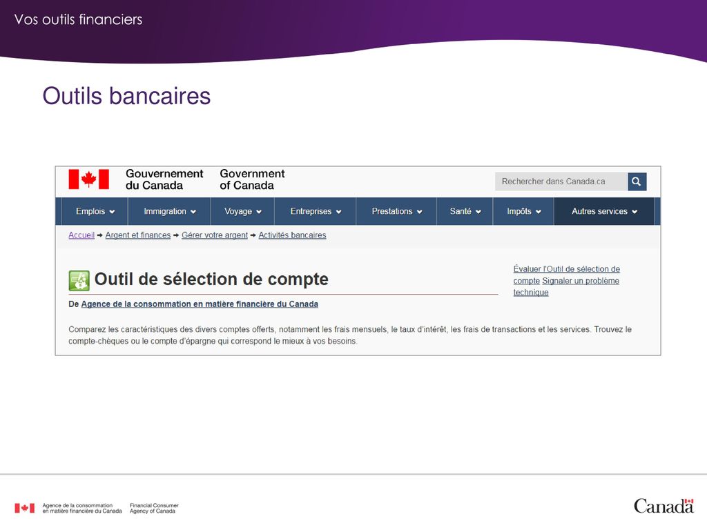 Outils bancaires