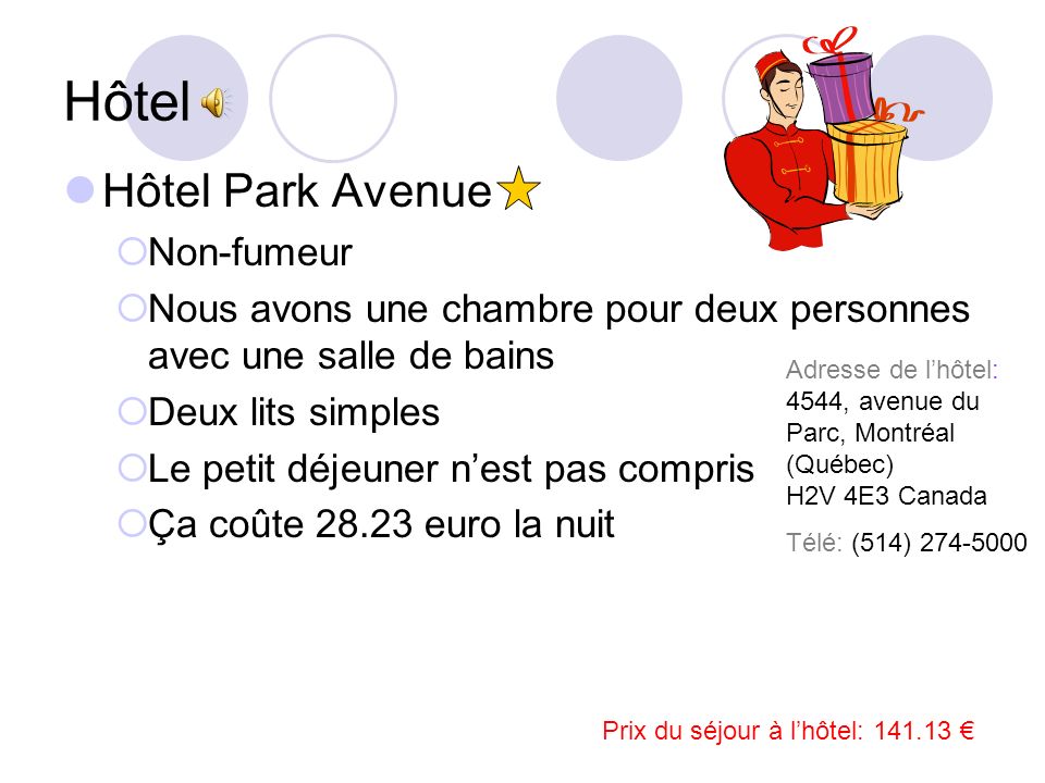 Hôtel Hôtel Park Avenue Non-fumeur