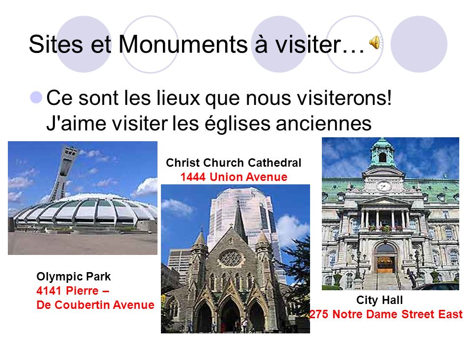 Sites et Monuments à visiter…