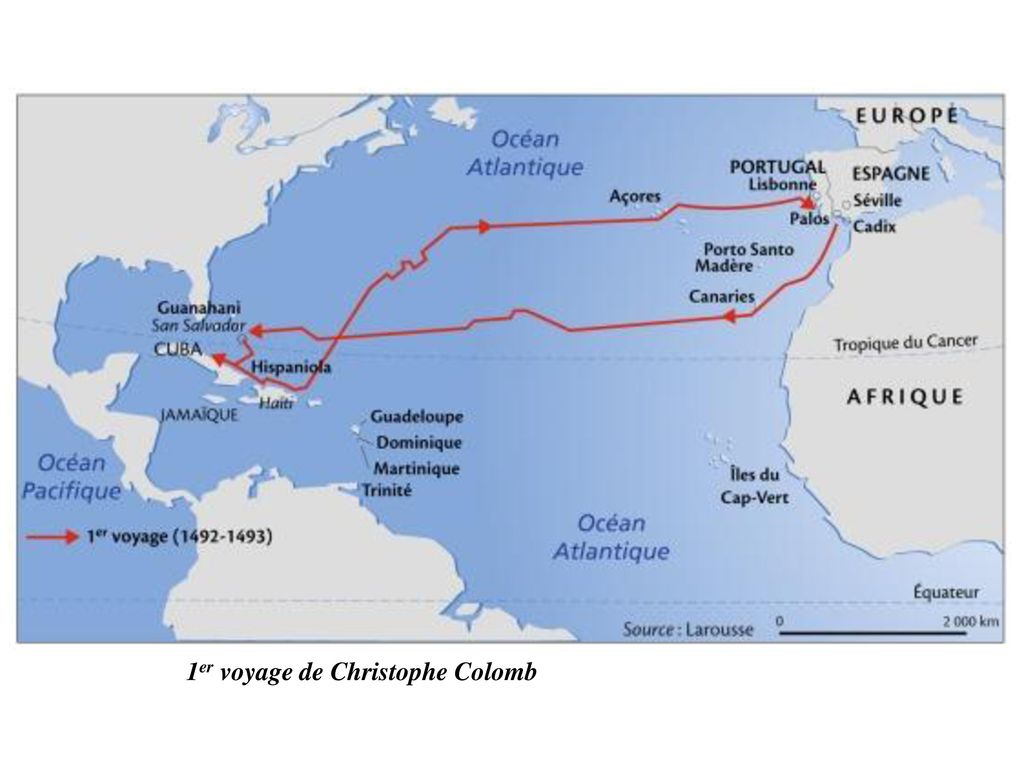 1er voyage de Christophe Colomb