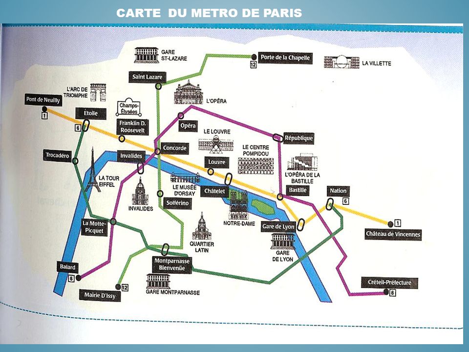 Carte du metro de paris