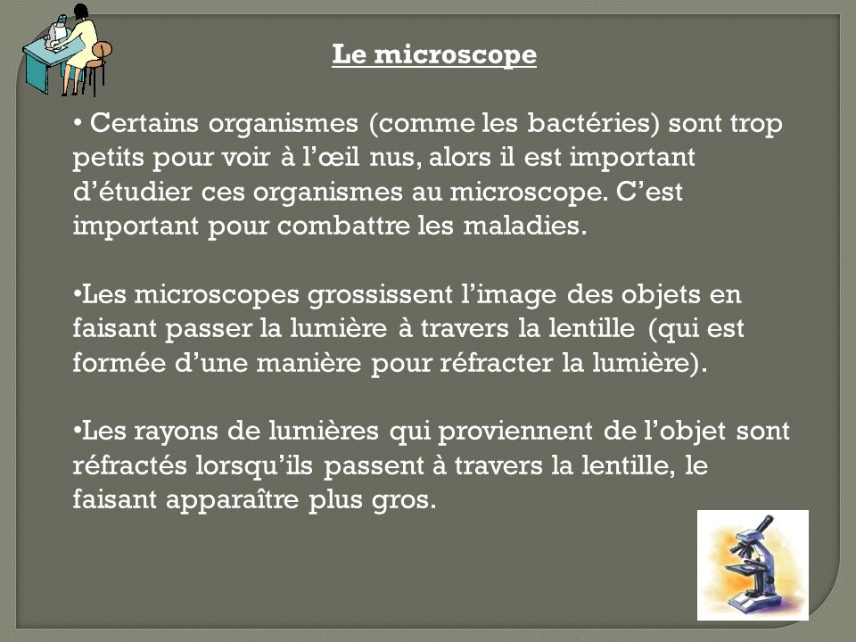 Le microscope